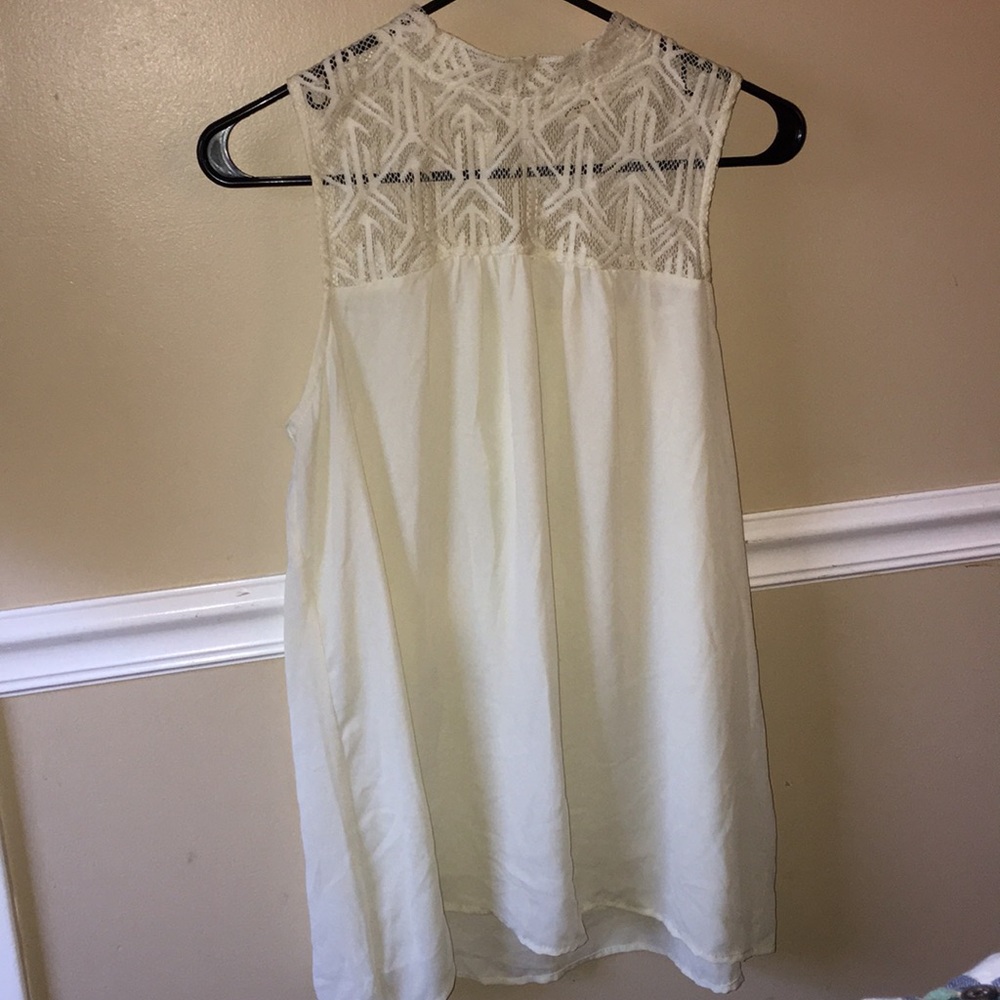 Lace top tank.  Large